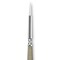 Escoda Perla Toray White Synthetic Brush - Round, Short Handle, Size 6